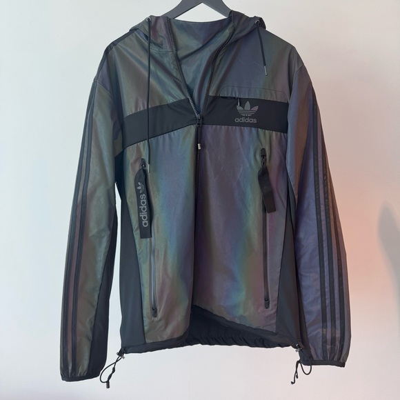 RARE Adidas Xeno Reflective Windbreaker Jacket - Picture 2 of 12